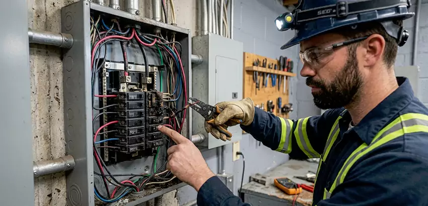Breaker Box Short Circuit Repair in Greenacres